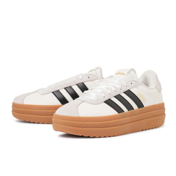 Adidas VL Court Bold 日本新款 焦糖奶油 緞帶鞋帶 結構 增高 厚底鞋 JQ5629