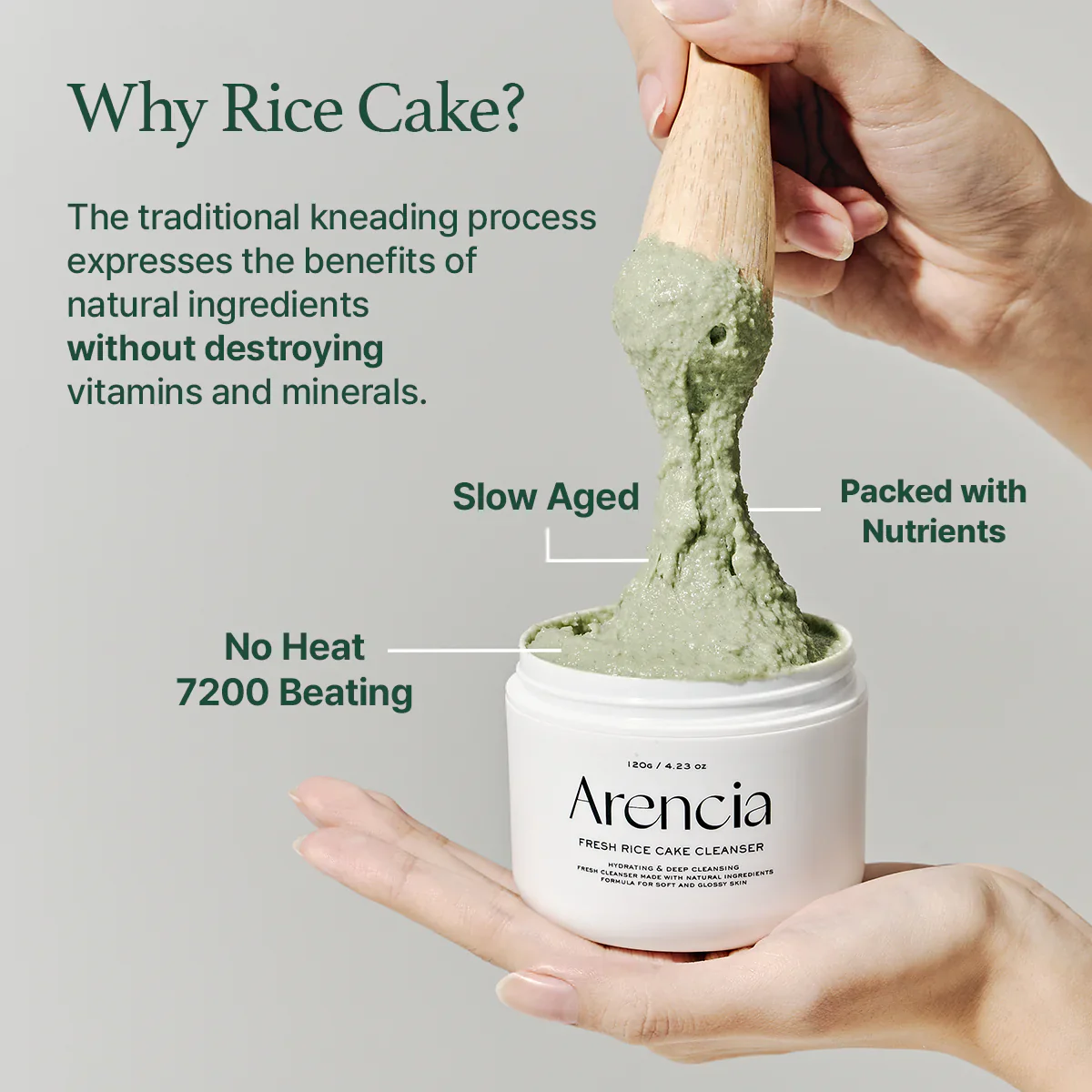 Arencia 清新綠麻薯潔面乳 120g