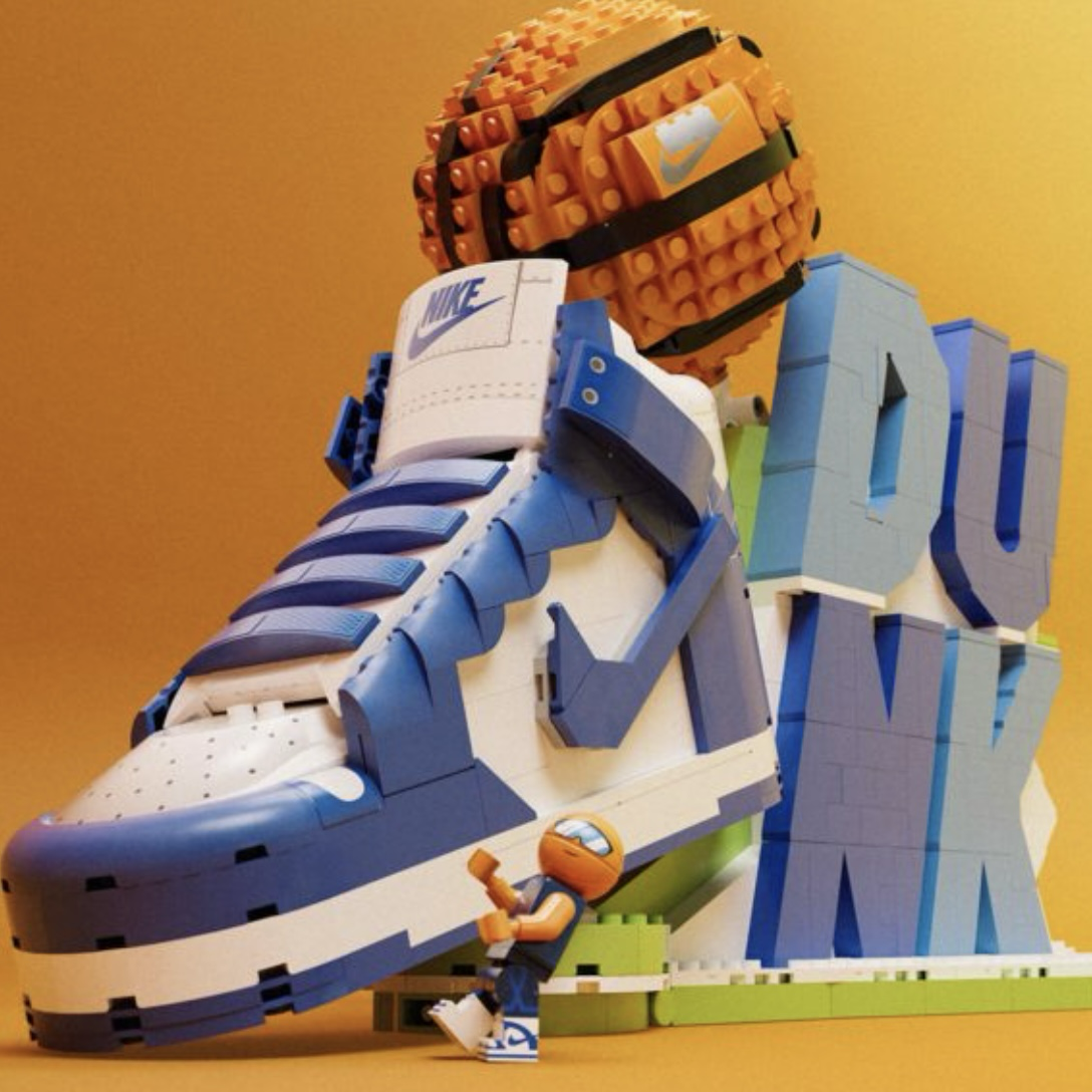 聯名 Nike Dunk x 樂高 ® Lego 球鞋積木套裝 獨家 Minifigure 公仔 玩具