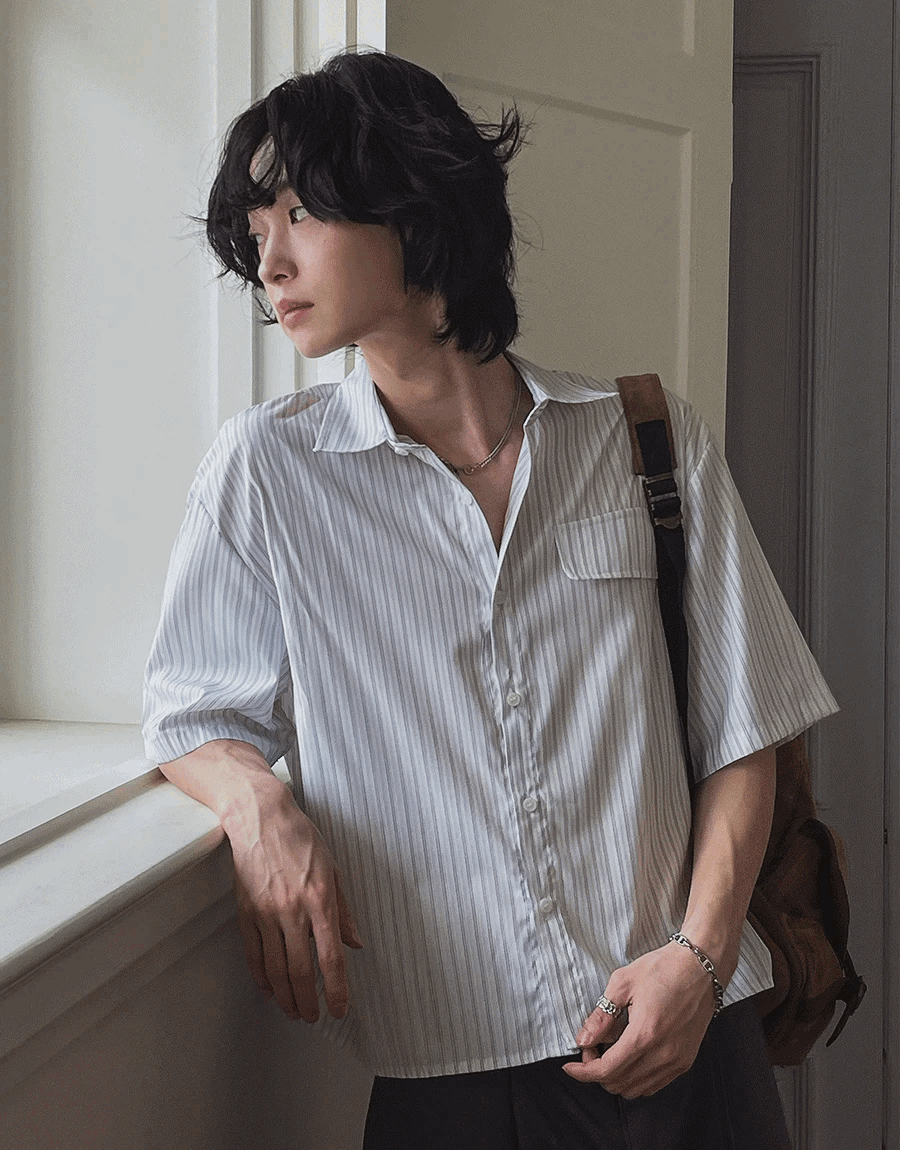 Holden 條紋短襯衫