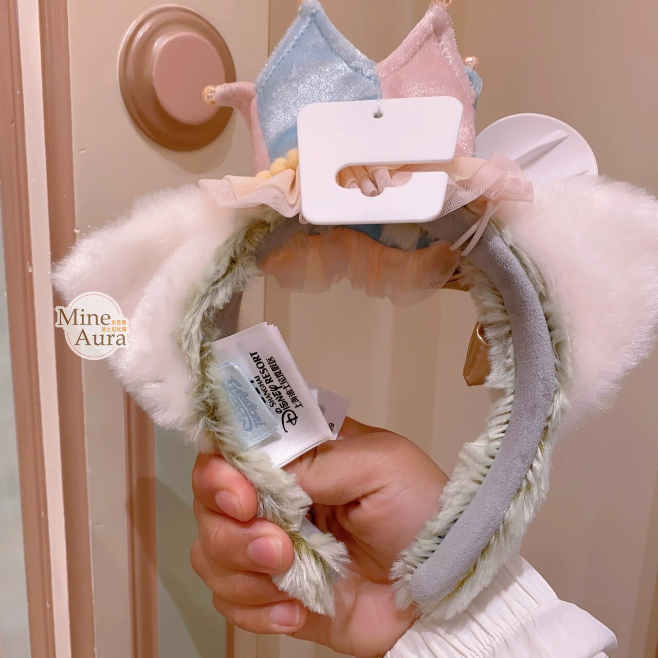 夢幻慶典系列 傑拉托尼 畫家貓 Gelatoni 立體耳朵 造型 髮圈 髮箍 -上海迪士尼樂園