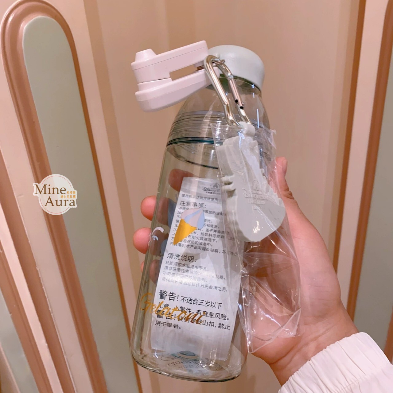 夢幻慶典系列 傑拉托尼 畫家貓 Gelatoni 圖案 水壺 -上海迪士尼樂園