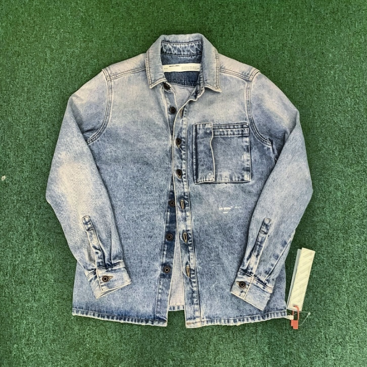 ON SALE : OFF-WHITE 20 DENIM SHIRT JACKET BLEACH MULTICOLOUR - IN STOCK NOW (現貨發售中)