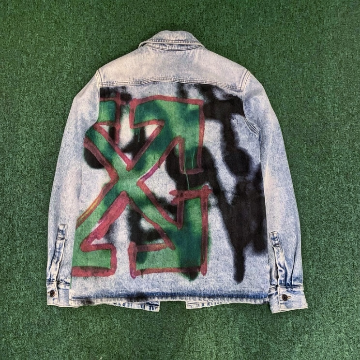ON SALE : OFF-WHITE 20 DENIM SHIRT JACKET BLEACH MULTICOLOUR - IN STOCK NOW (現貨發售中)