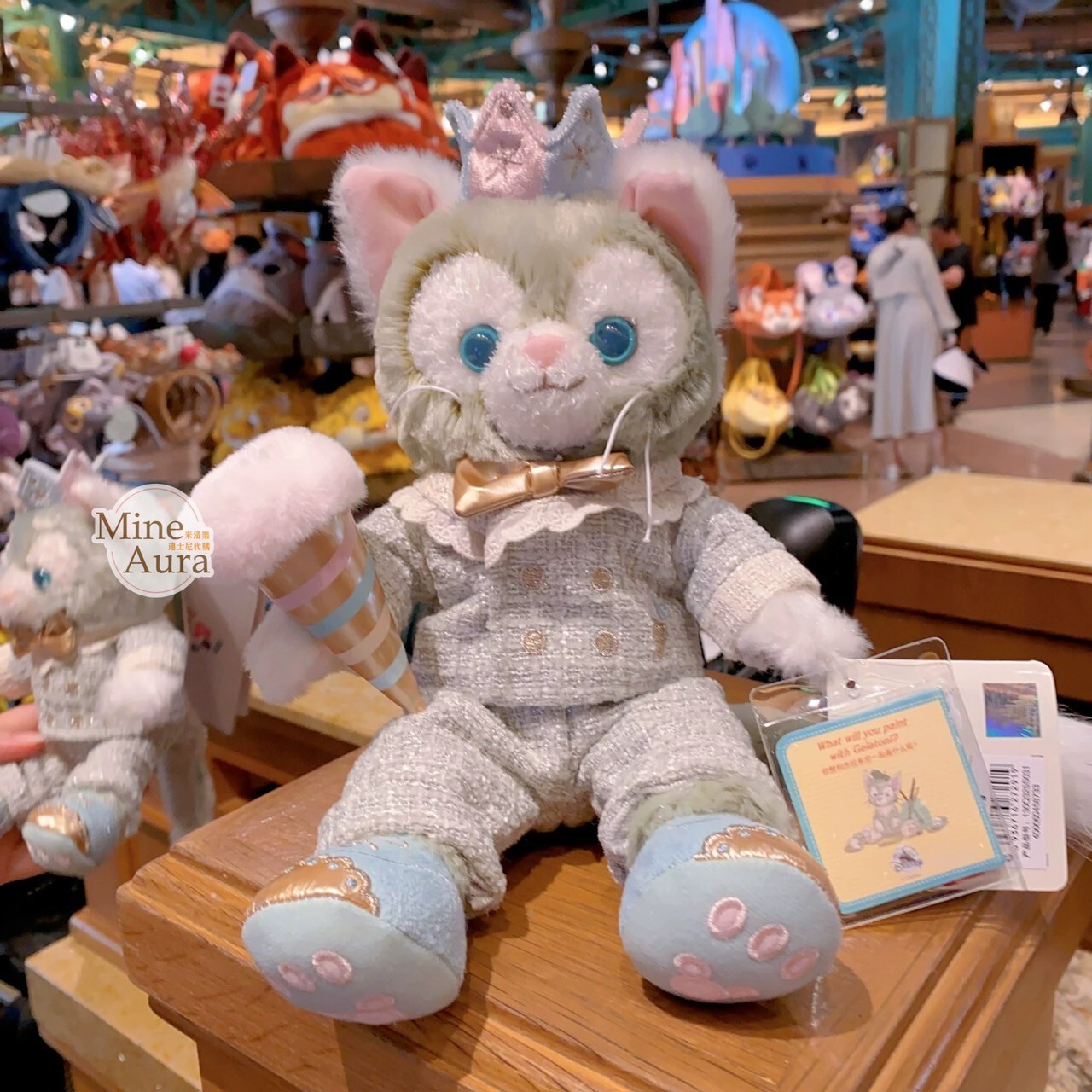 夢幻慶典系列 傑拉托尼 畫家貓 Gelatoni SS號 娃娃 玩偶 -上海迪士尼樂園