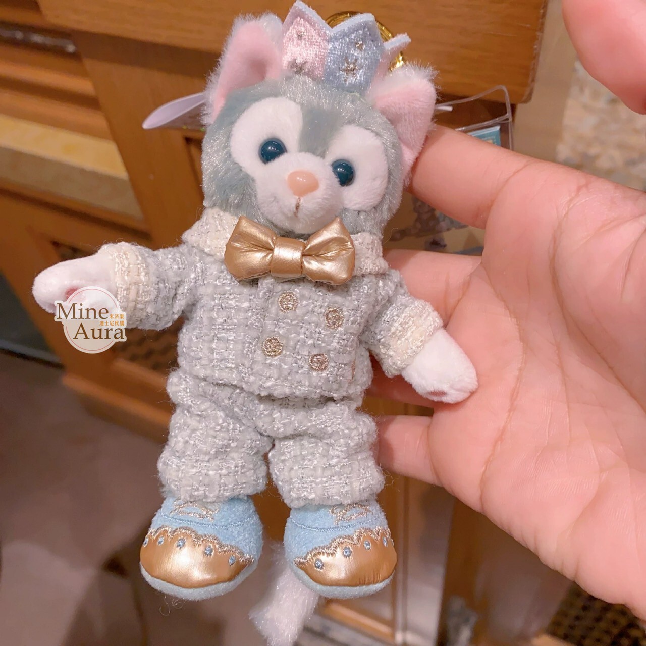 夢幻慶典系列 傑拉托尼 畫家貓 Gelatoni 鑰匙圈 吊飾 -上海迪士尼樂園