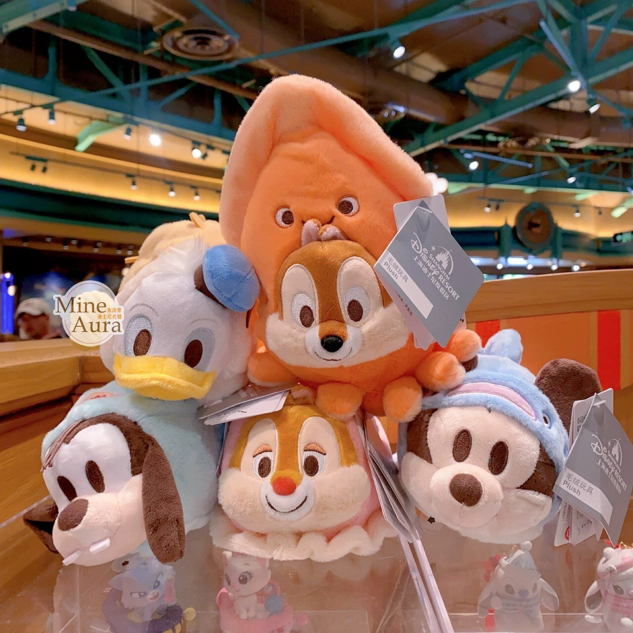 米奇和朋友們 海底小夥伴系列 電動搖搖 絨毛 玩具 娃娃 玩偶 -上海迪士尼樂園