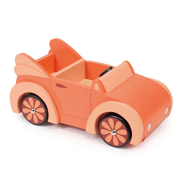 【美國 Mentari 木製玩具】娃娃敞篷跑車