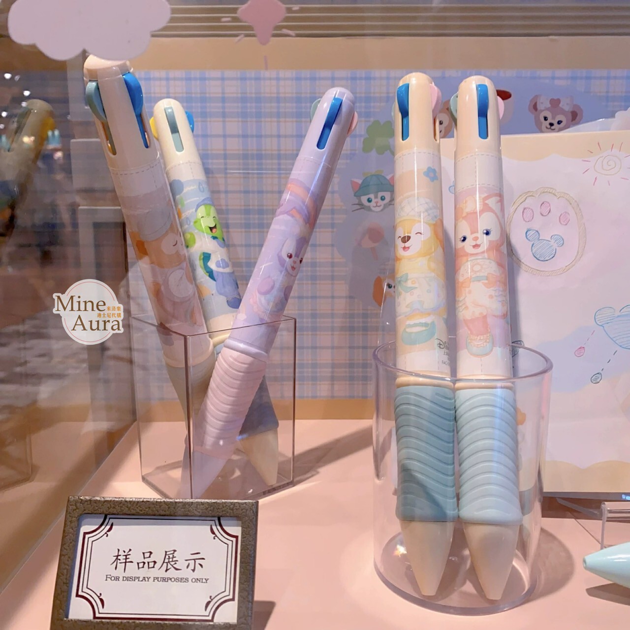 達菲 Duffy 與好友們 自然的色彩系列 圓硃筆 盲選盒 盲盒 文具用品 -上海迪士尼樂園