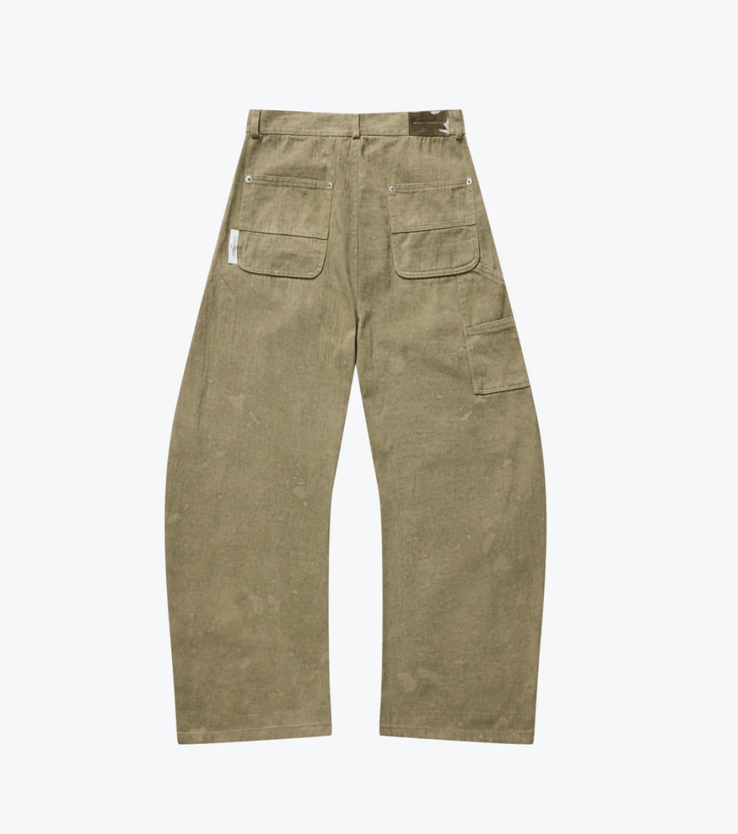 [現貨] Sense Curved Leg Trousers Tan | M25-30TN