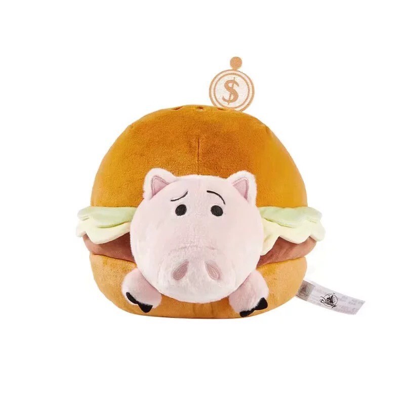 (限時特價) 披薩星球系列 火腿豬 Ham 漢堡造型 娃娃 玩偶 玩具總動員 Toy Story -上海迪士尼商店