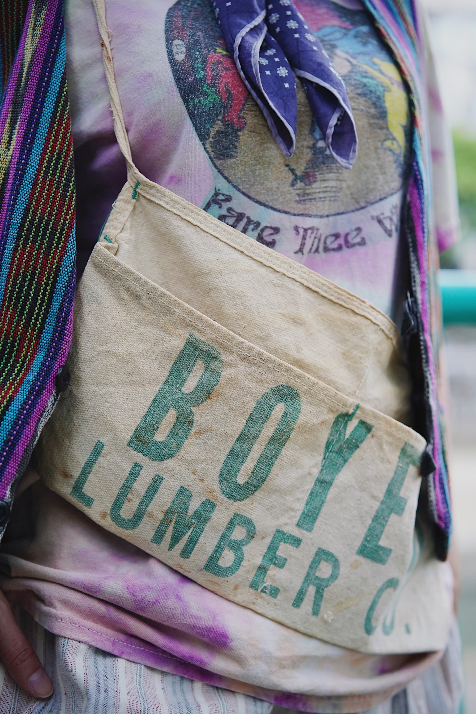 50s Work Canvas Apron “Boyer Lumber” / 50 年代美國企業工作圍裙背袋