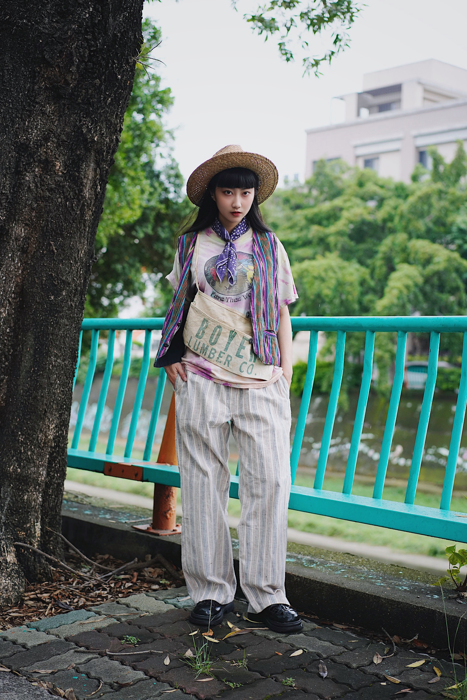 50s Work Canvas Apron “Boyer Lumber” / 50 年代美國企業工作圍裙背袋