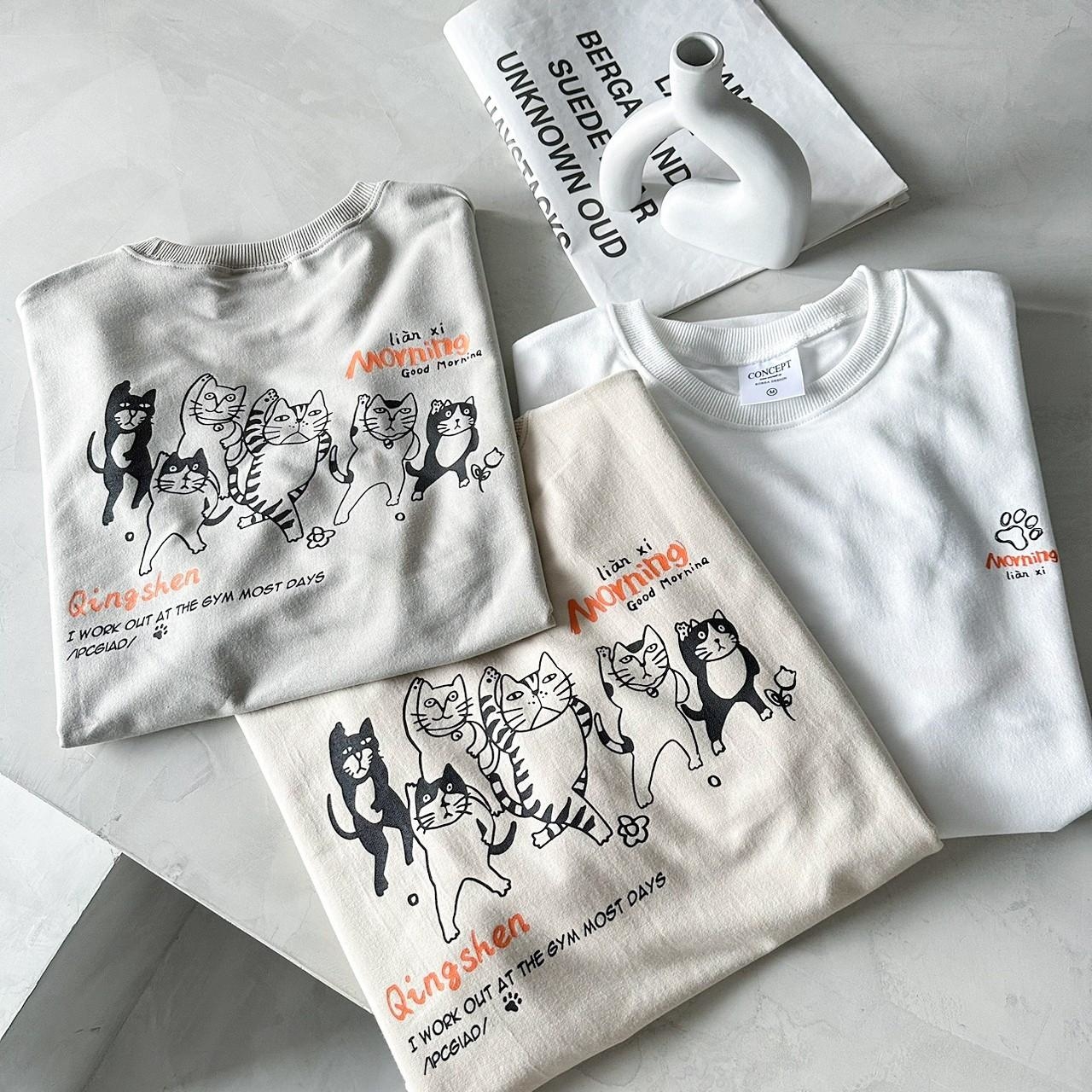 體操日文貓咪短T 80355 【活動款 售完不補】