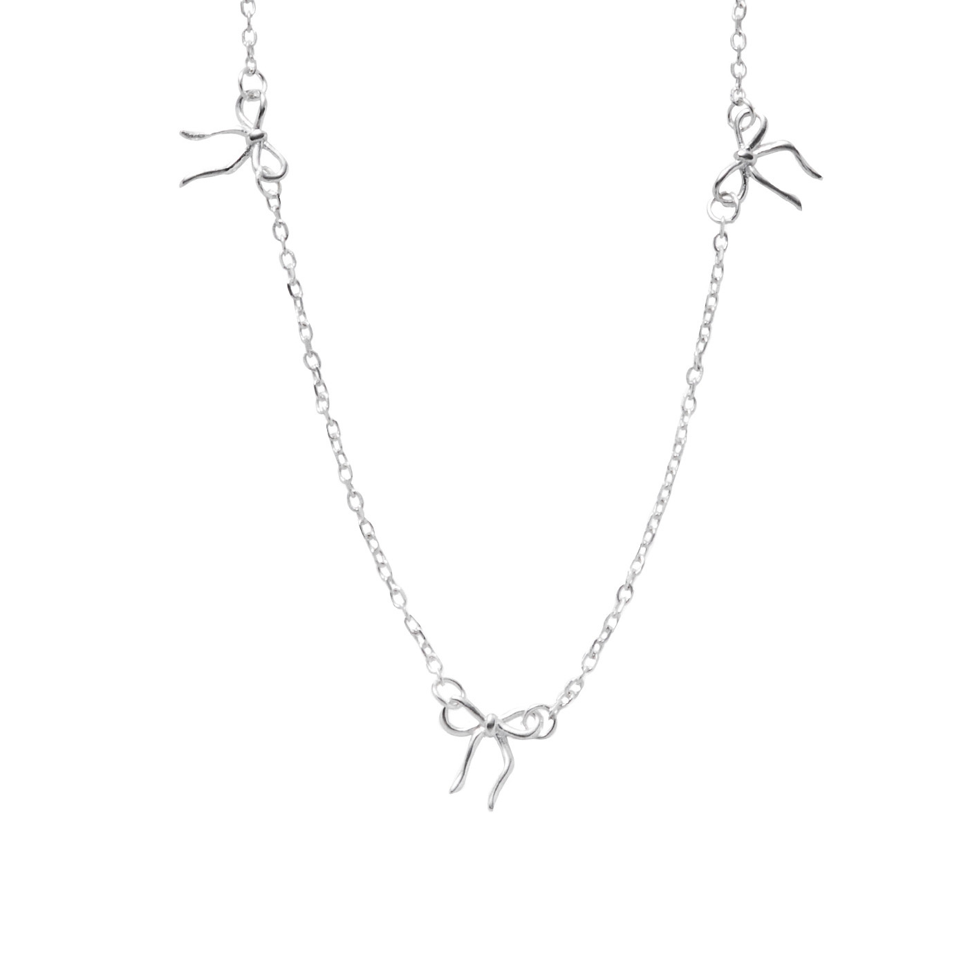 平價飾品,純銀,蝴蝶結,項鍊