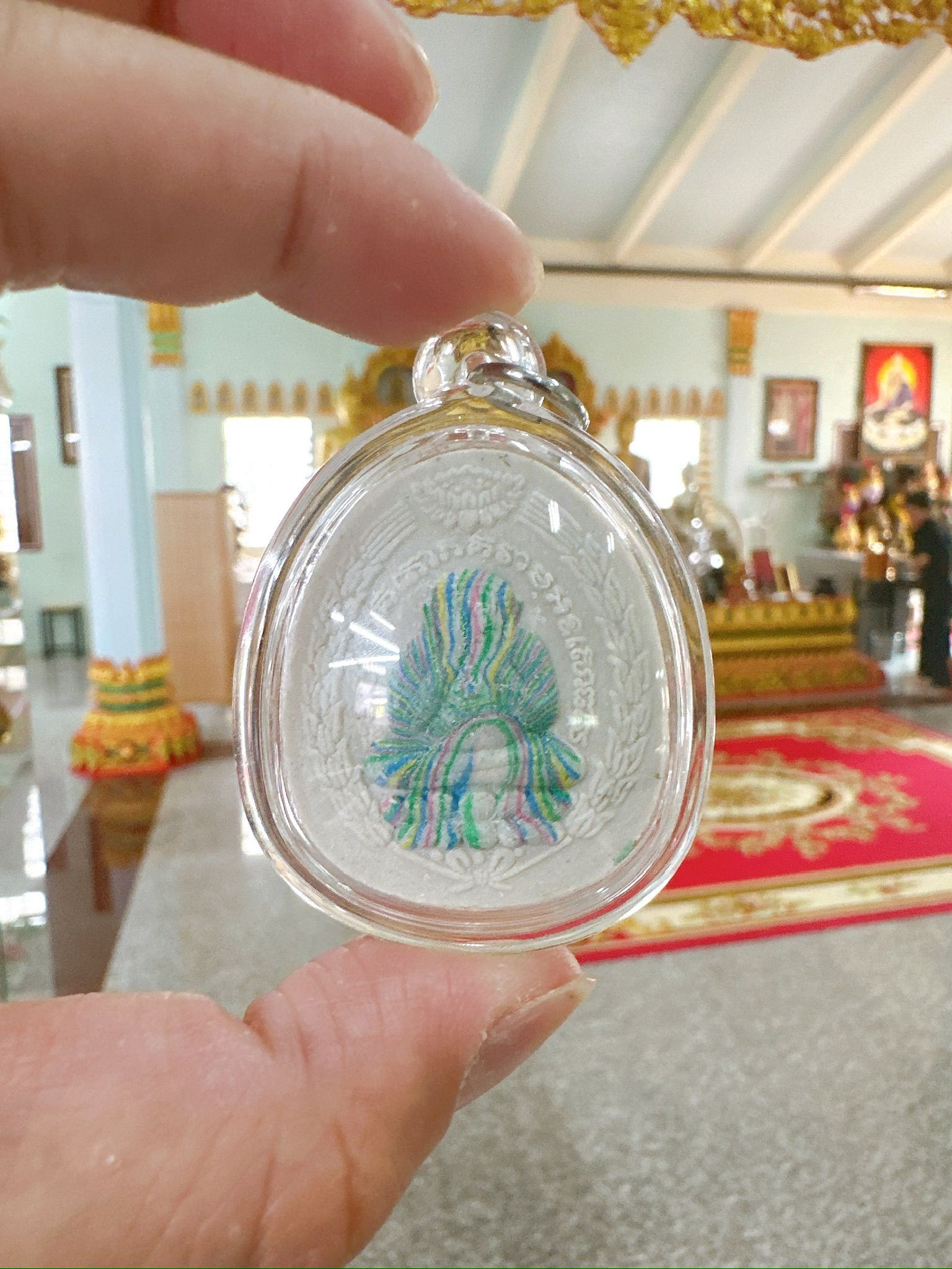 阿贊力礦 2564佛曆手繪 掩面法粉必打佛 擋險 護身