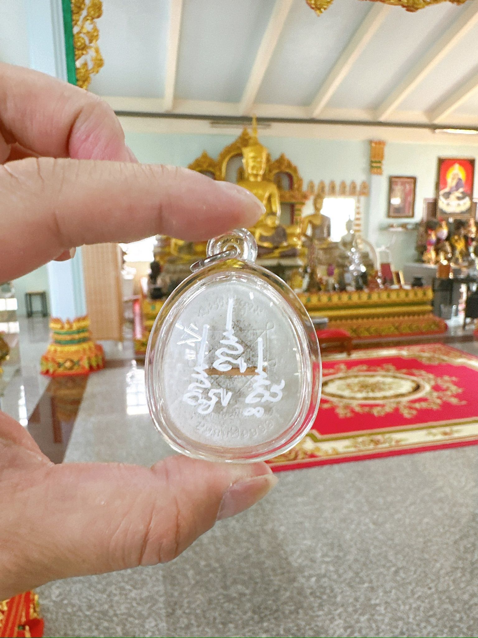 阿贊力礦 2564佛曆手繪 掩面法粉必打佛 擋險 護身