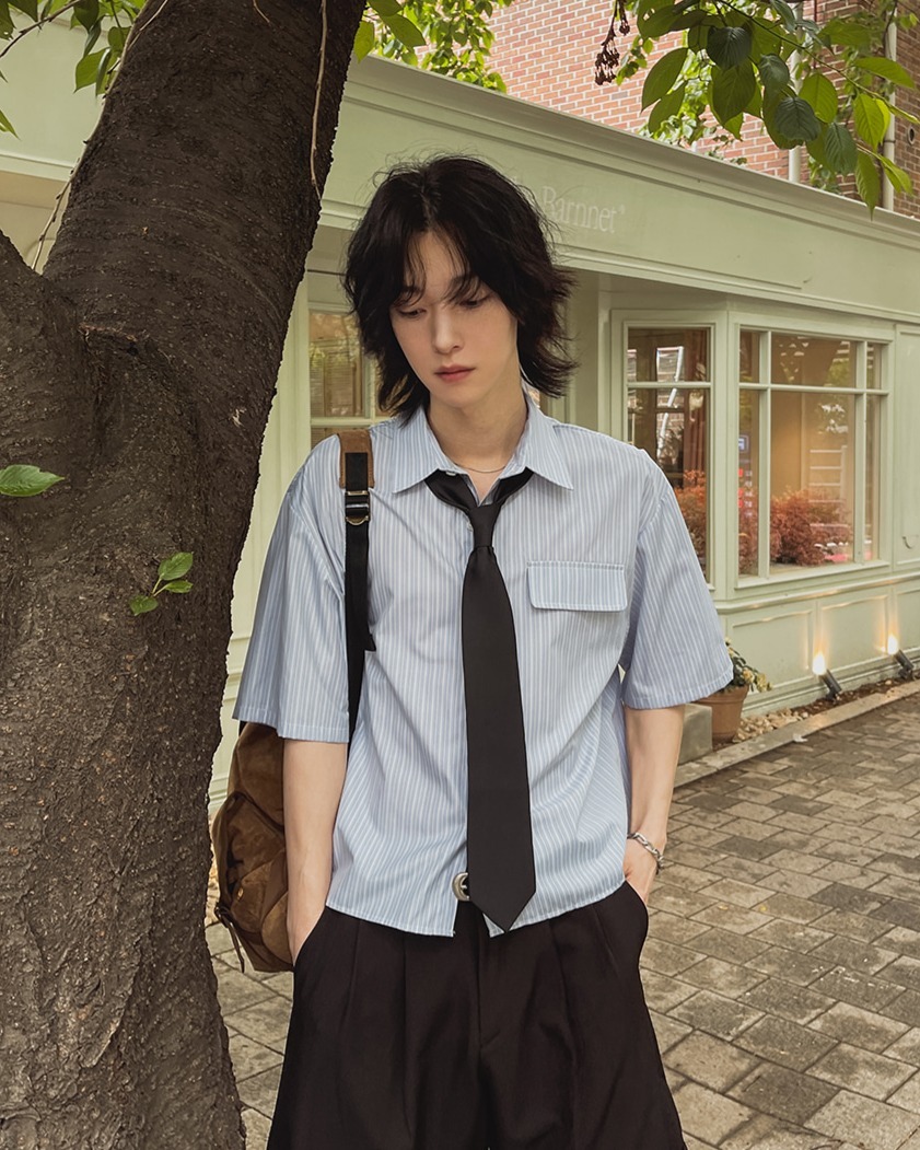 Holden 條紋短襯衫