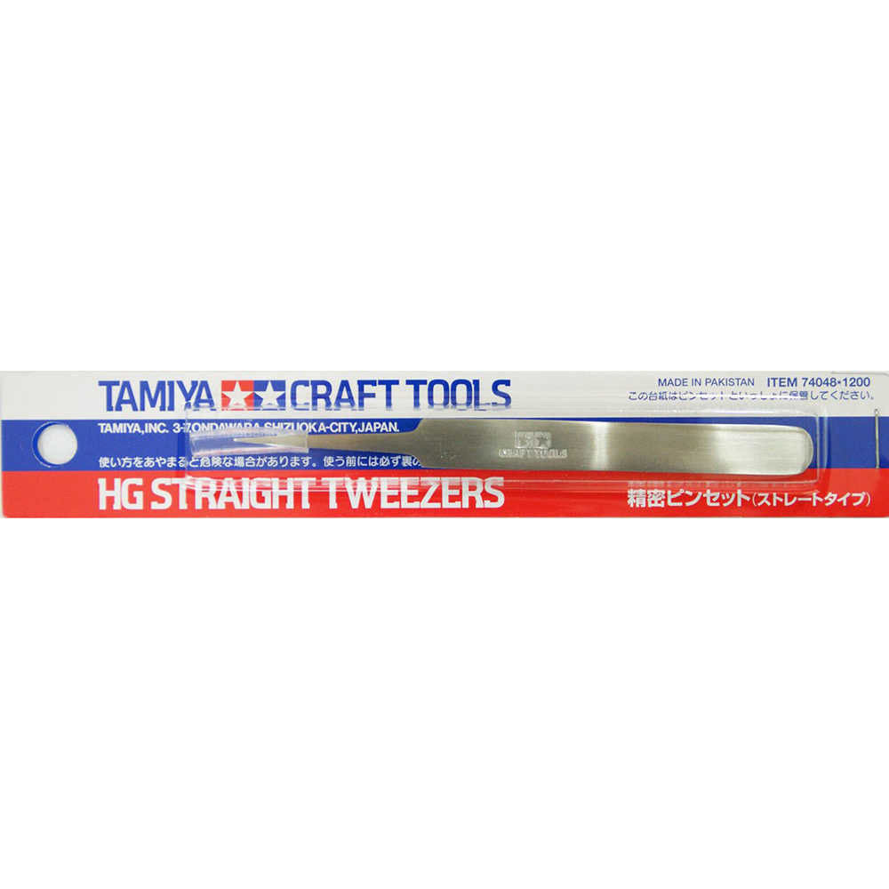 田宮工具輔料專用 精密不鏽鋼 直頭鑷子