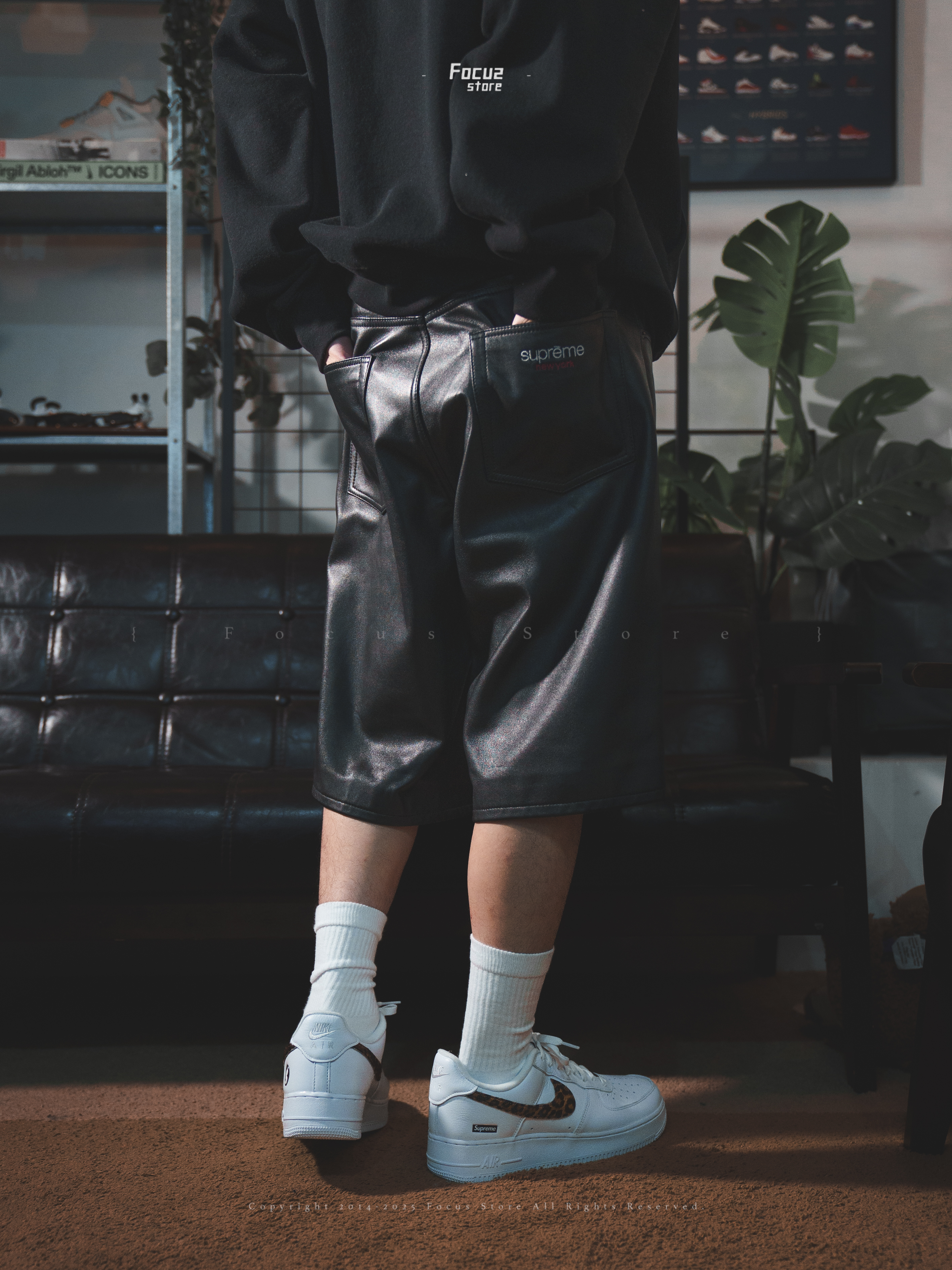 Focus Store】現貨秒發Supreme SS25 Week16 Baggy Leather Sho