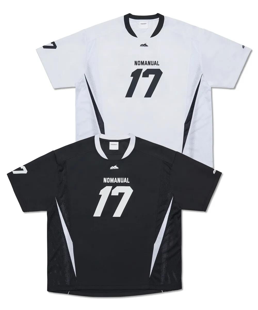 NOMANUAL 17 Mesh Block Football Jersey - 2 colors