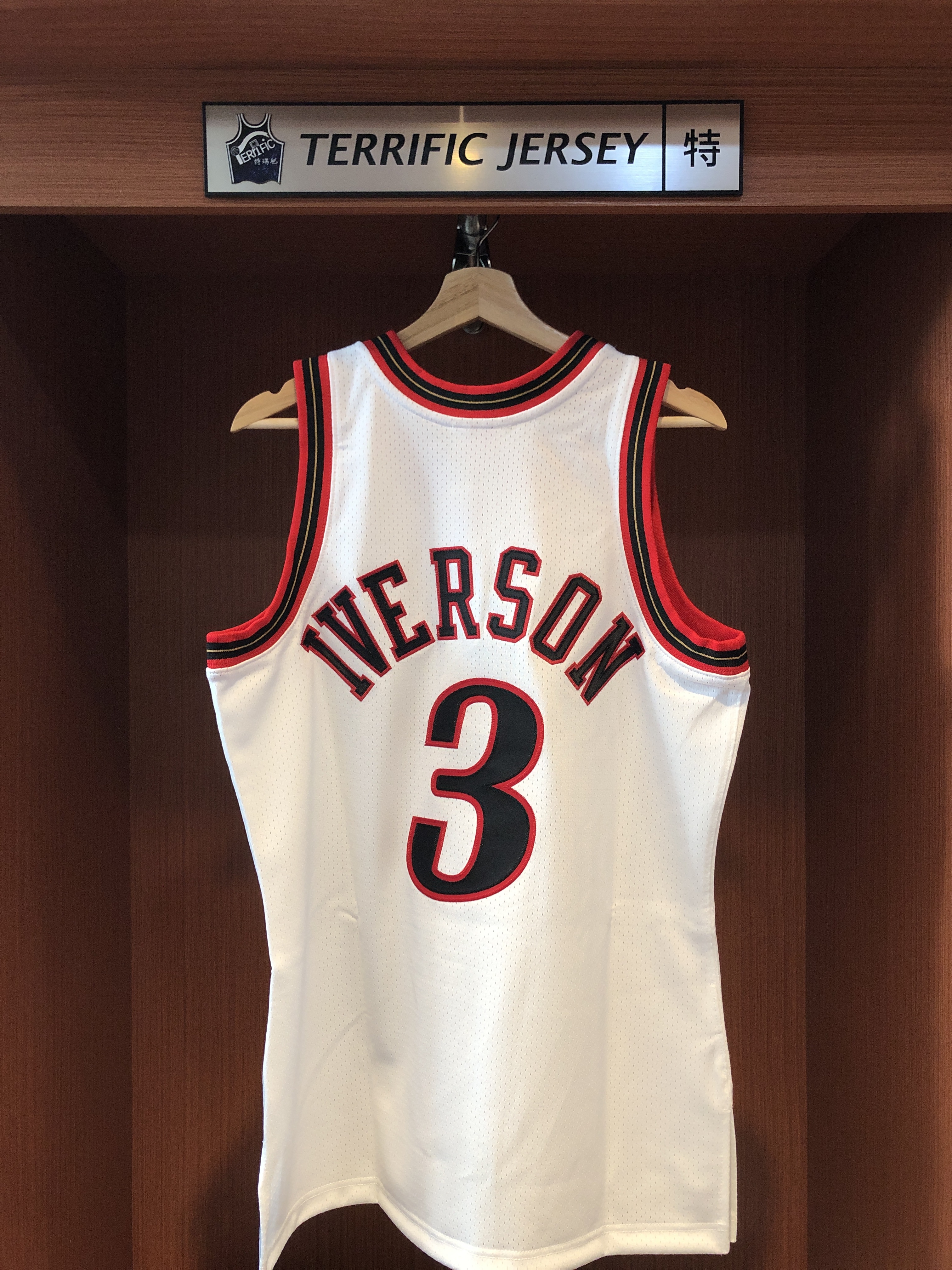 NBA球衣 Allen Iverson 七六人金流星 2000 明星賽 白 窄肩 M&N Authentic 球員版 電繡 全新