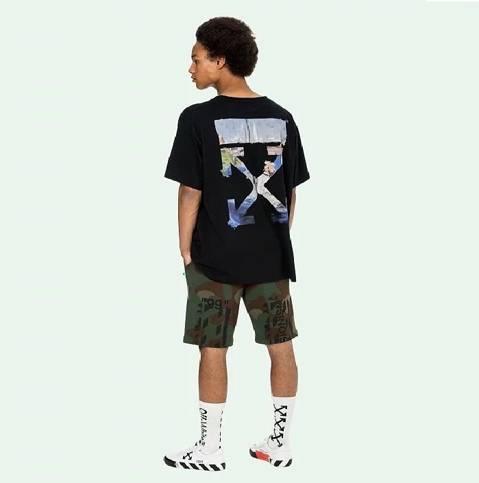 ON SALE : OFF-WHITE 19 MULTICOLOR ARROWS S/S T-SHIRT - BLACK SIZE M IN STOCK NOW (現貨發售中)