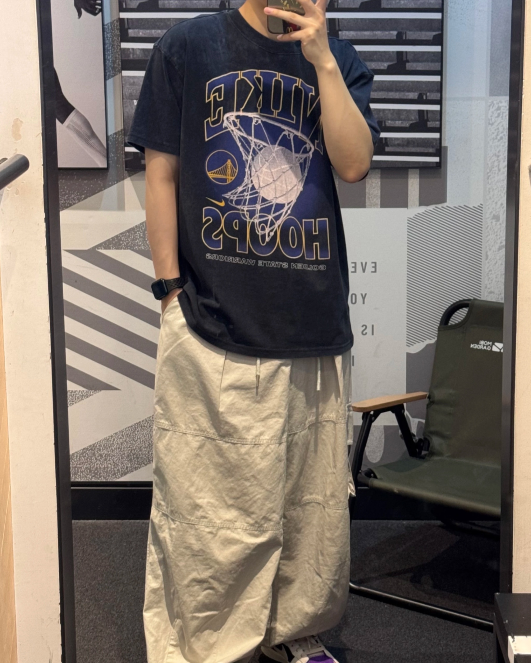 【現貨】Nike NBA Warriors  金州勇士隊 灌籃 籃球 純棉 運動 短袖 黑