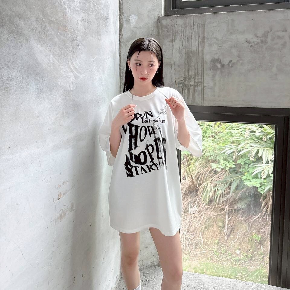 How Hopes Start 墨水暈染 印花短T