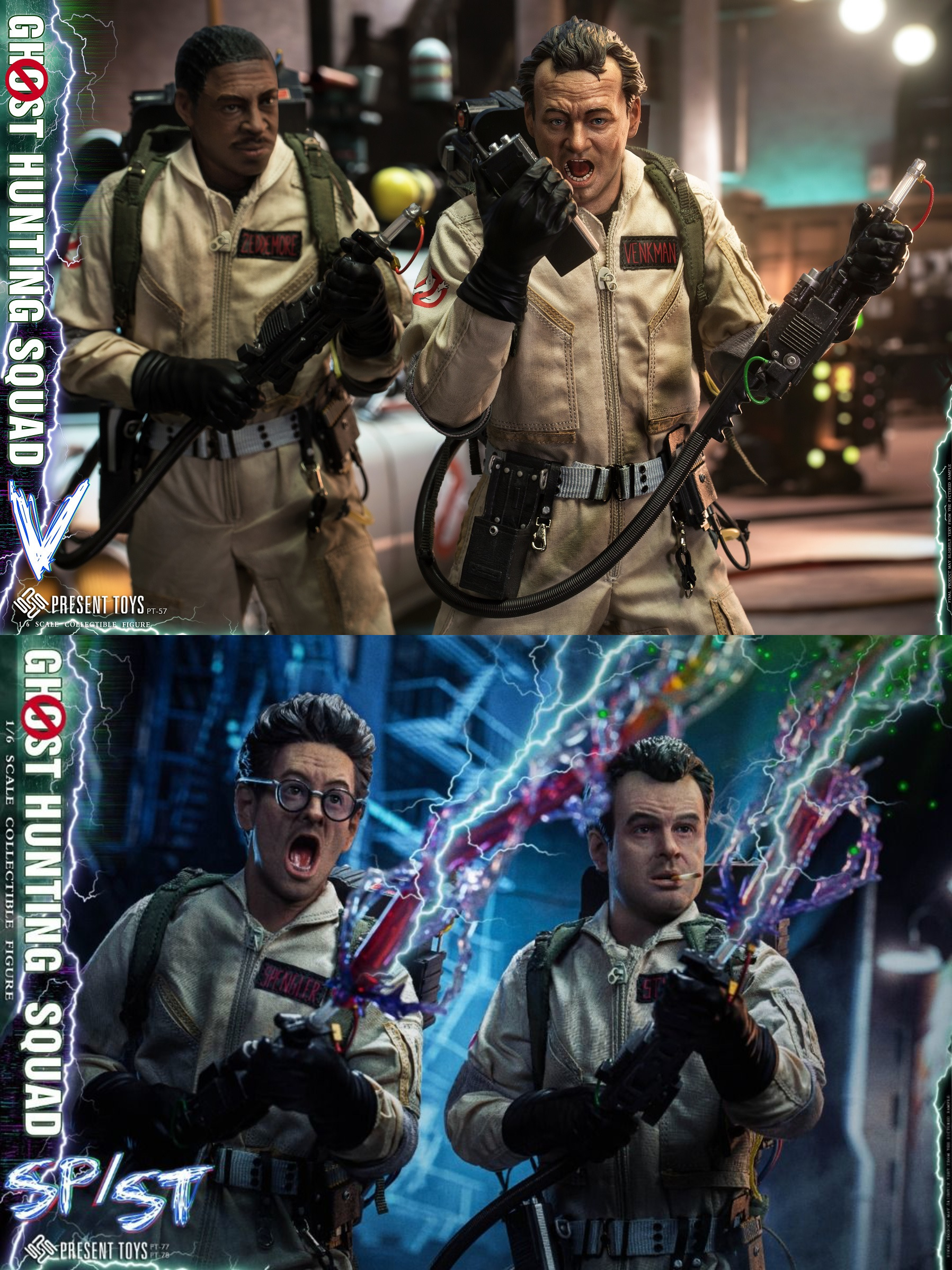 一套4款 Present toys SP57 SP58 SP77 SP78 1/6 Scale Ghost hunting squad full set (現貨)