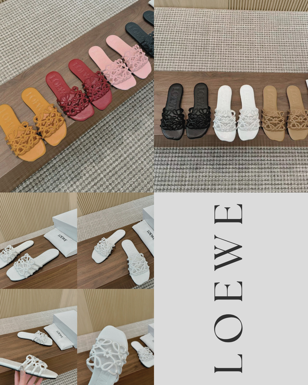LOEWE 2025夏季限定鏤空拖鞋