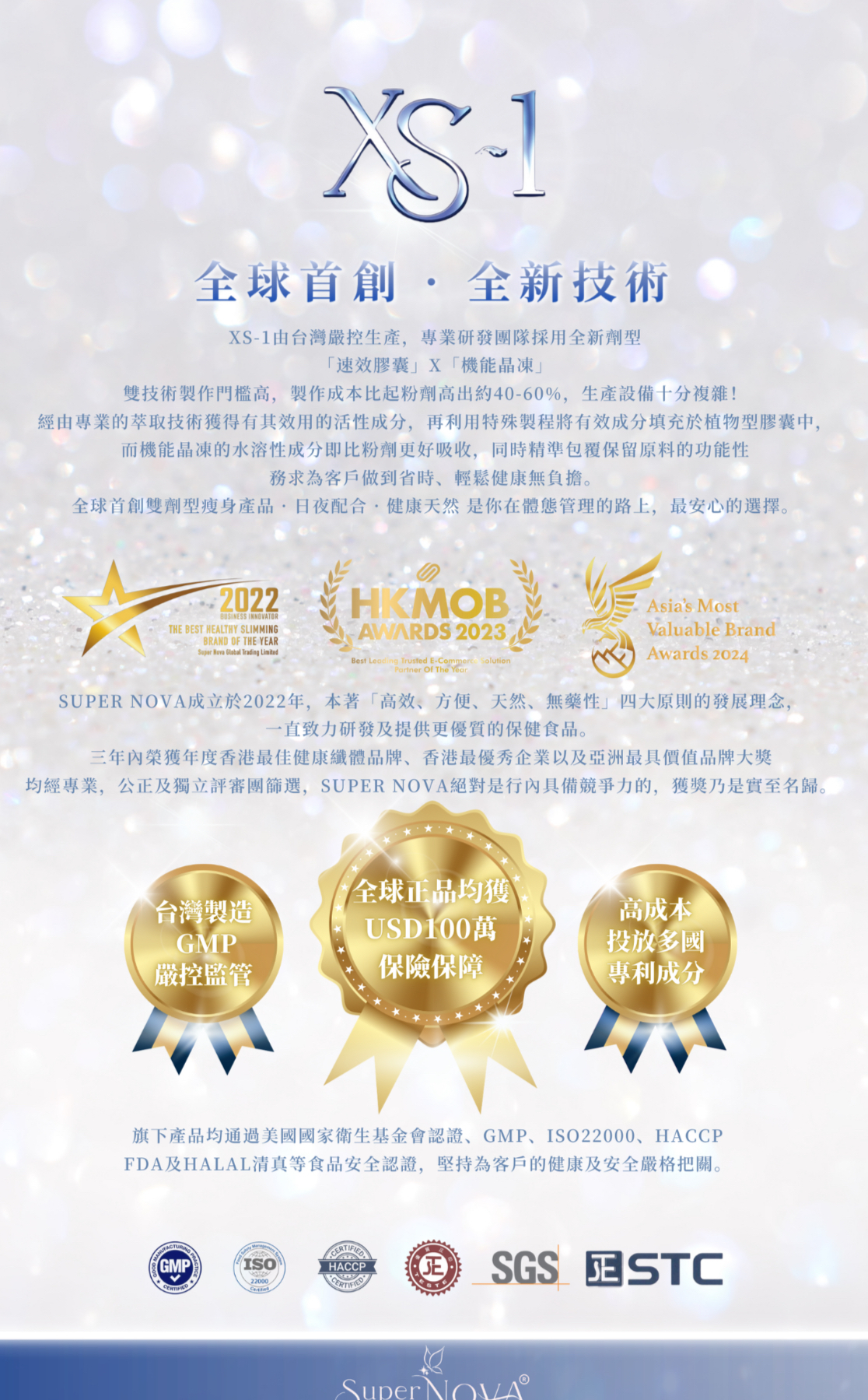 SUPERNOVA XS-1 速纖瘦(一盒10天份量)