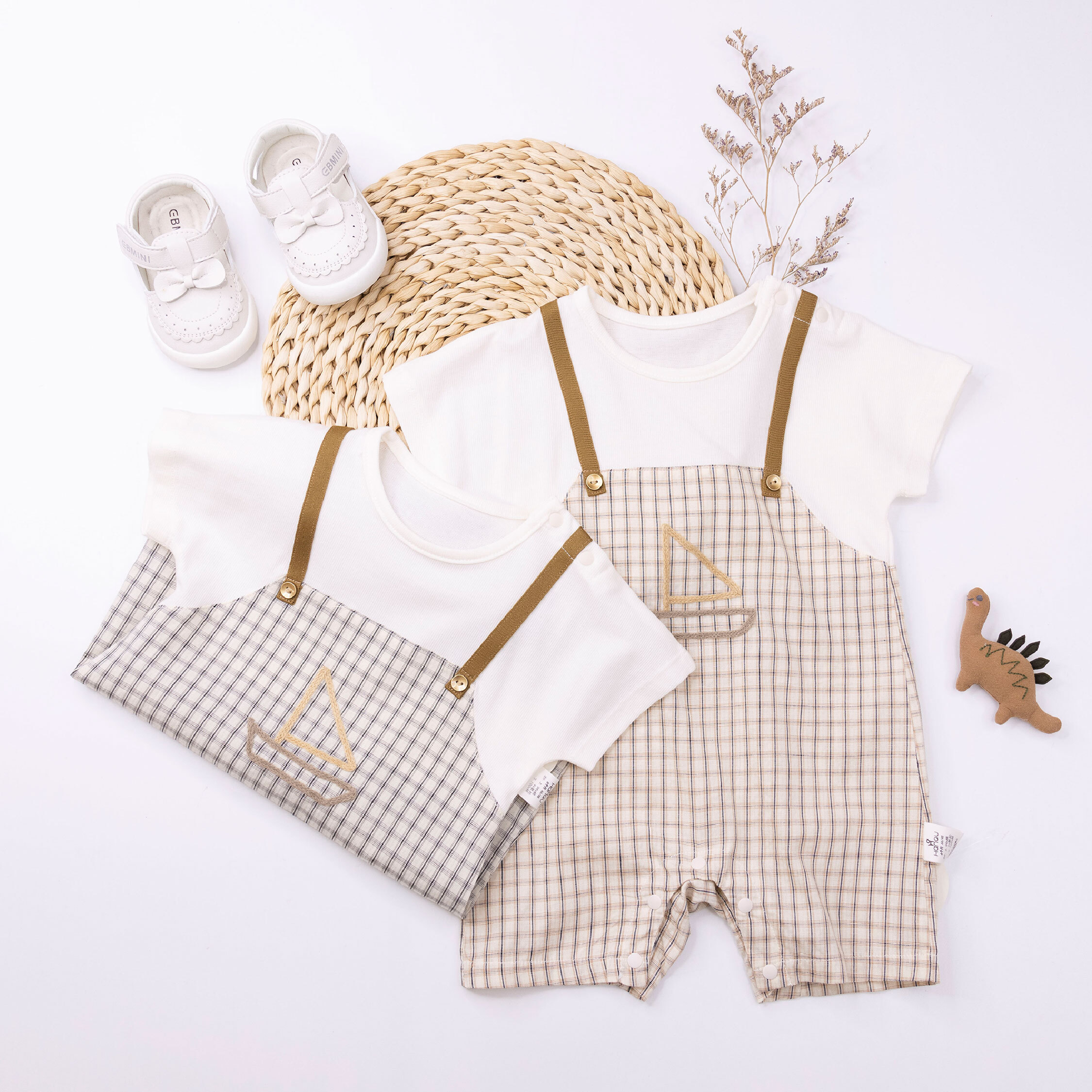 ☆呵護體驗組☆純淨系列【T0033短袖+T0037長袖】親膚連身衣(兩件一組)