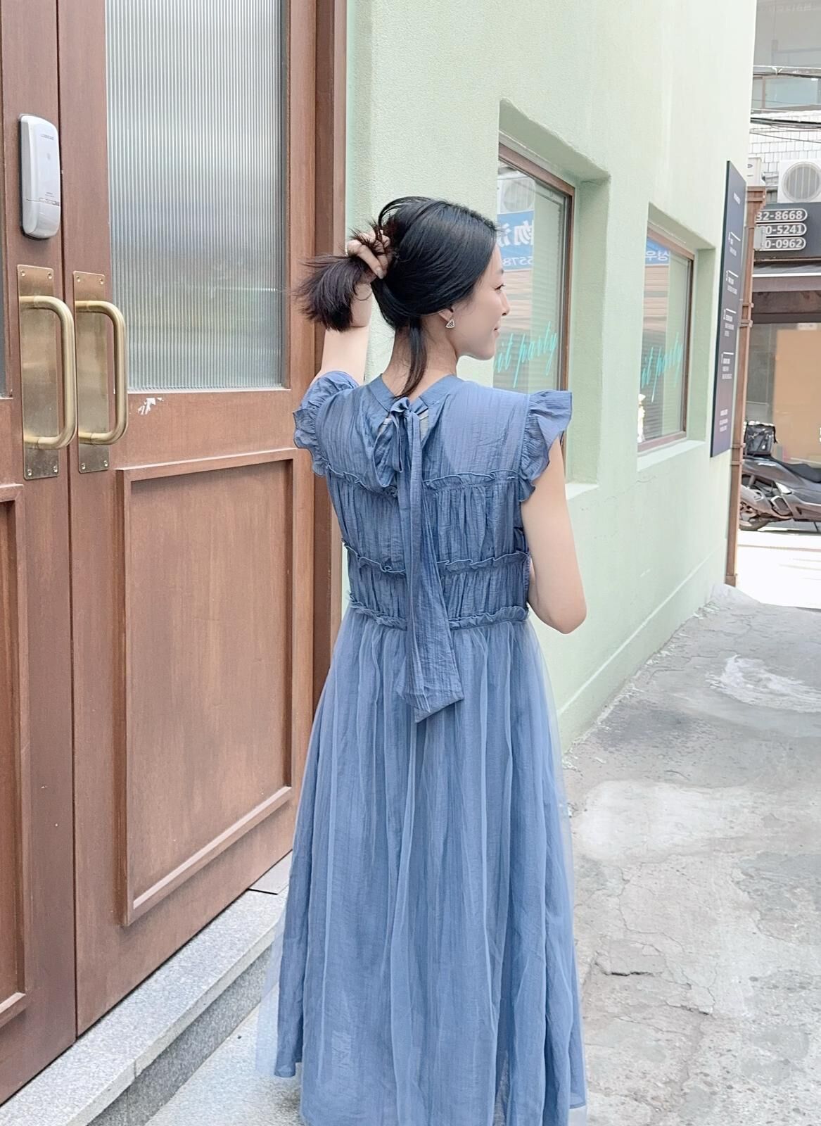 OP#7379🤍最貼地夢幻皺紗裙