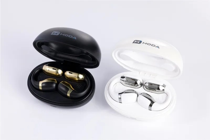 HODA氣傳耳夾導藍芽耳機 珍珠白/黑金特仕版