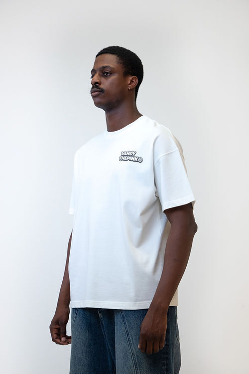 VANDYTHEPINK® VANDY&FRIENDS TEE 白 六人行 漢堡 可樂 朋友 印花 純棉 寬鬆 短T【VD1061-101】