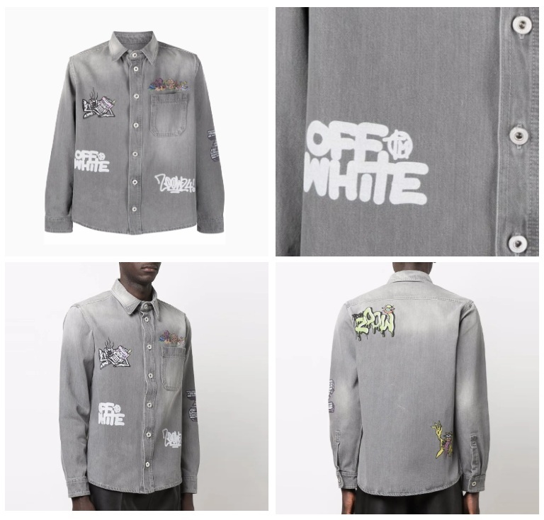OFF-WHITE x GRAFFITI MILANO BY LEONARDO TOTINO DENIM SHIRT L/S - PRE ORDER ITEM (預訂中)