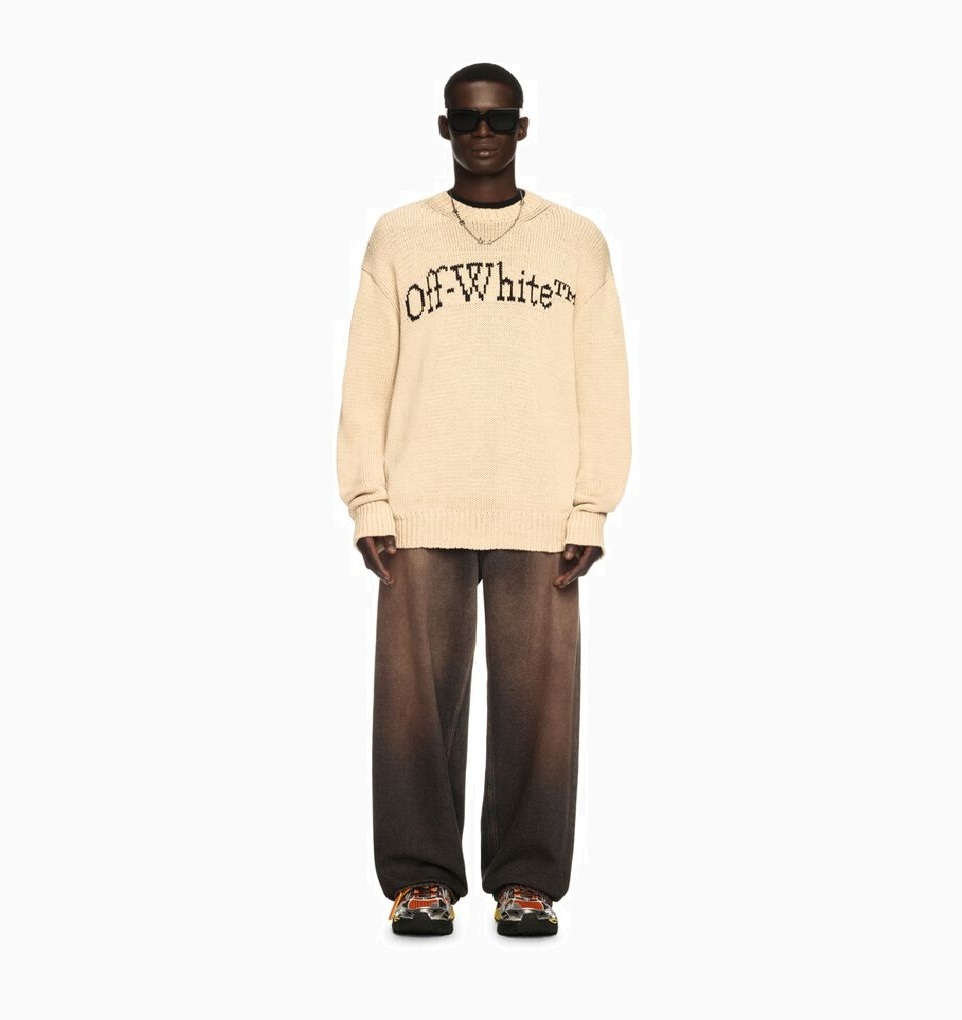 OFF-WHITE BIG BOOKISH CHUNKY KNIT CREW - PRE ORDER ITEM (預訂中)