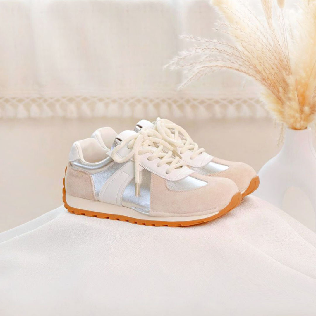 胖胖德訓鞋 閃亮銀