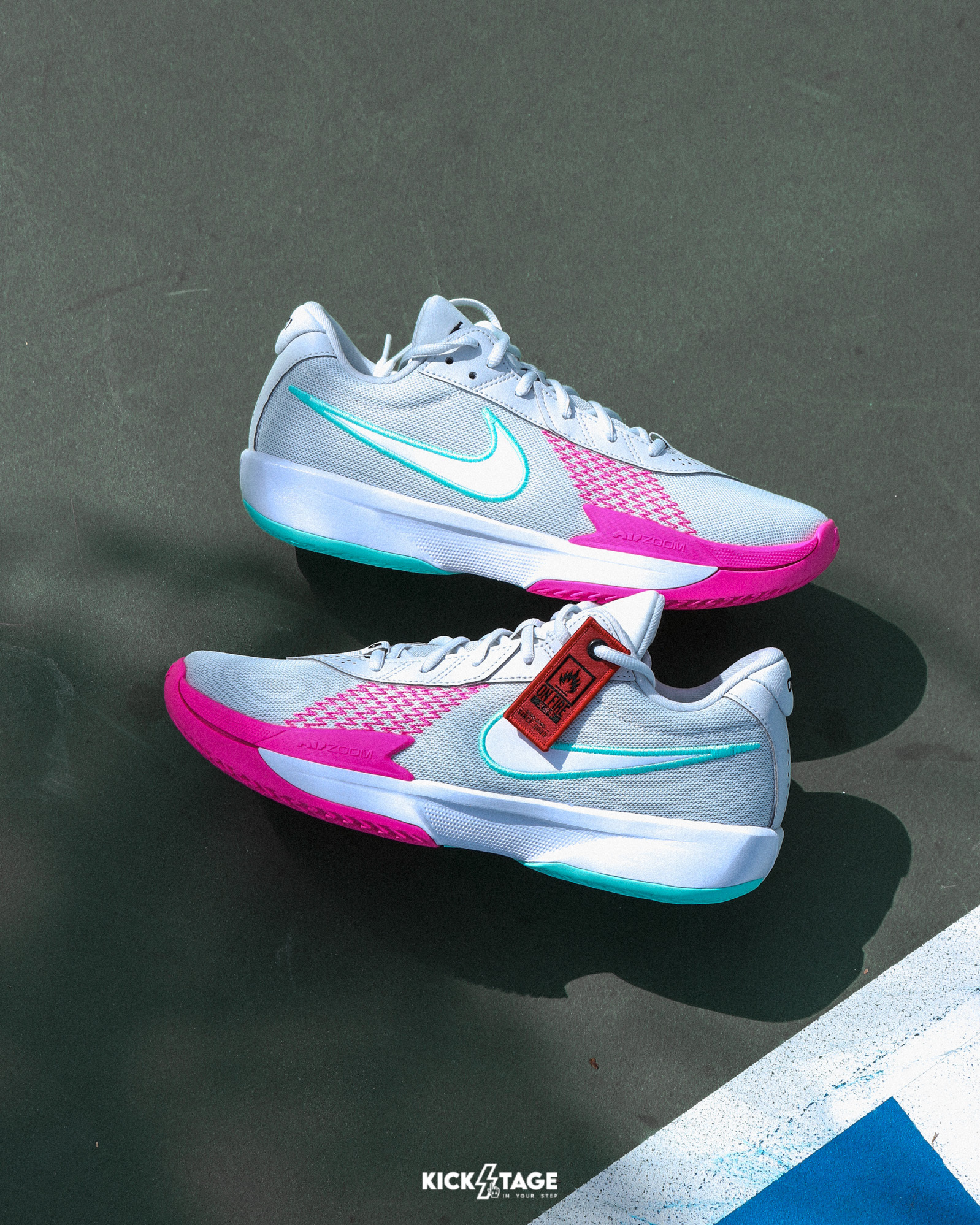 男鞋 NIKE G.T. CUT ACADEMY EP 灰粉綠 緩震 實戰 籃球鞋【FB2598-012】GTCUT