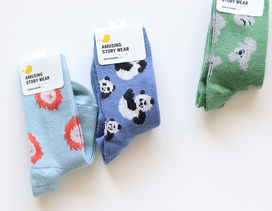 滾滾動物園襪襪3入組