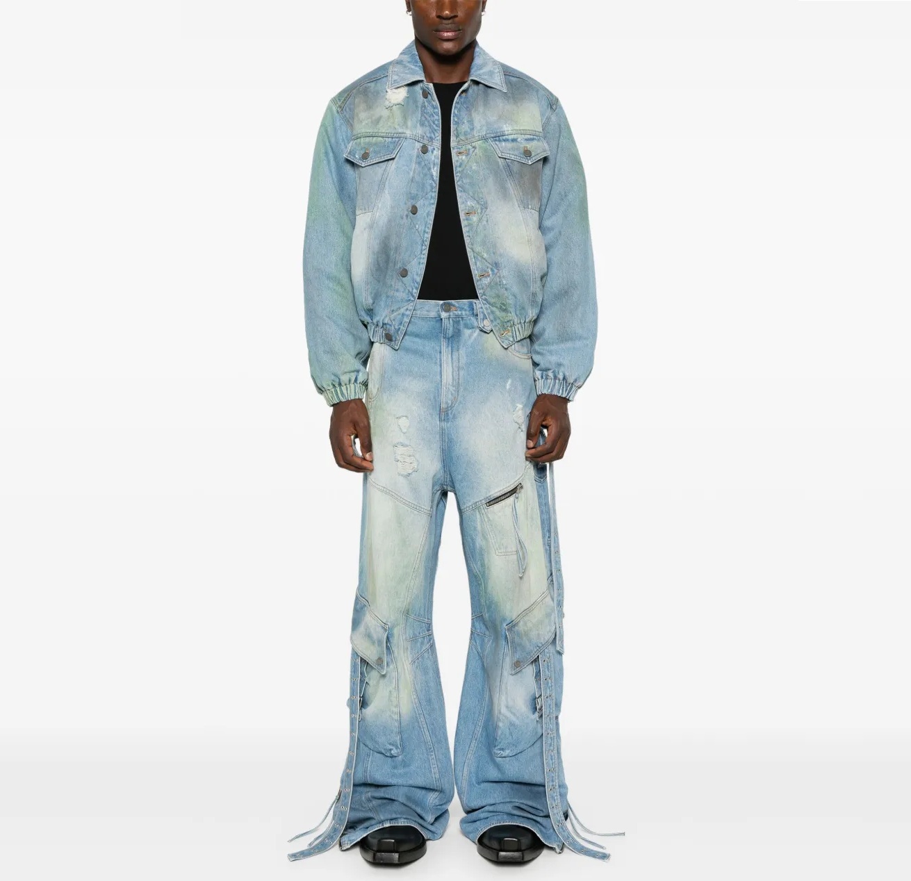 EGONLAB 2025 DENIM BOMBER JACKET - INDIGO PRE ORDER ITEM (預訂中)