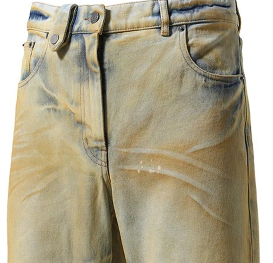 EGONLAB 2025 SAMY DENIM PANT / YELLOW DIRTY - PRE ORDER ITEM (預訂中)