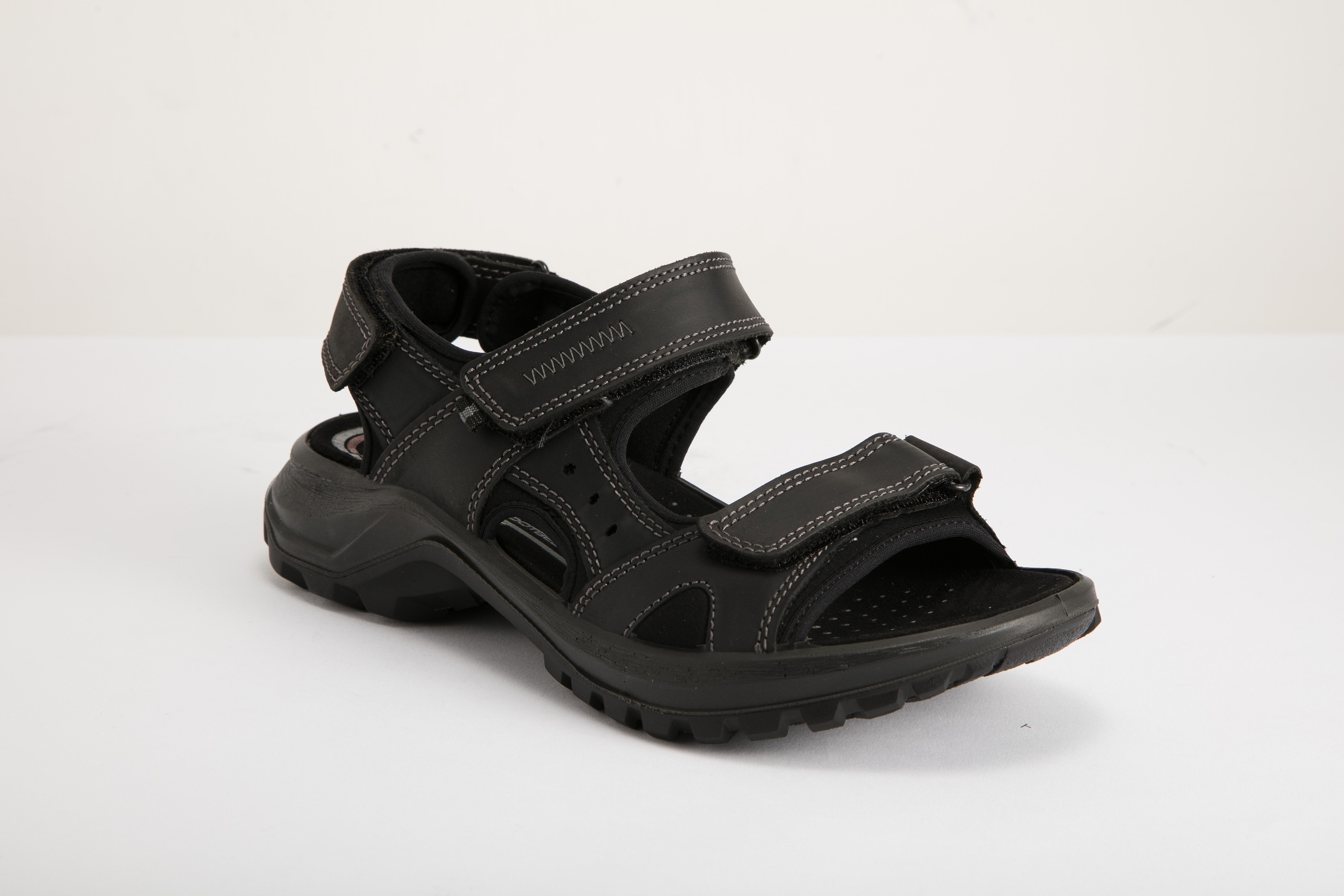 IMAC - 男裝磨砂皮革休閒涼鞋 753650. 3470.011-BK