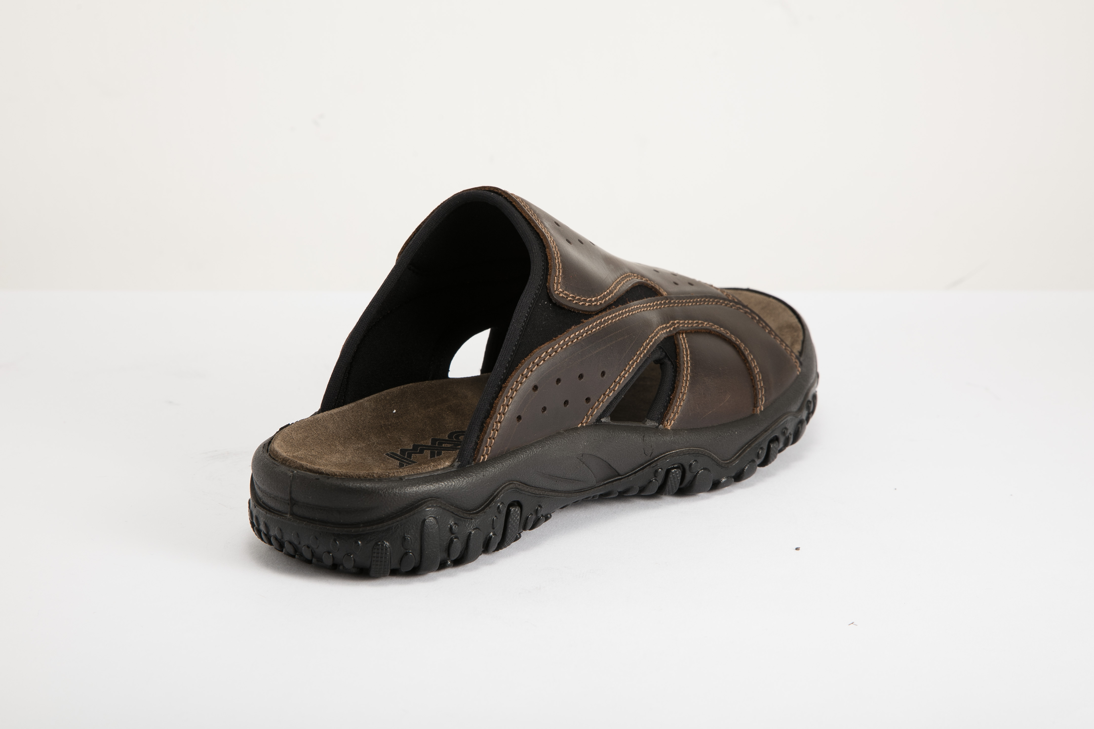 IMAC - 男裝磨砂皮革休閒拖鞋 753350. 3474.011-D.BR