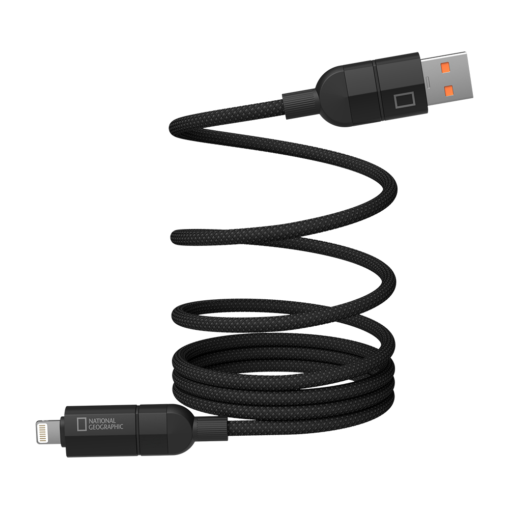 國家地理 | 磁吸四合一傳輸充電線 1.2M【National Geographic 台灣總代理】