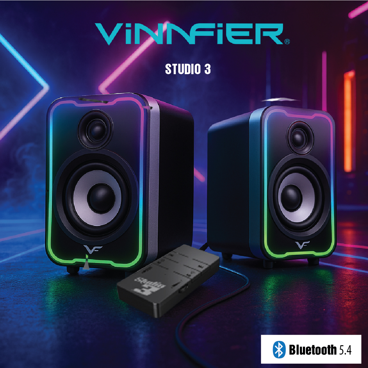 Vinnfier - Studio 3 藍牙 5.4 +有線USB兩用RGB喇叭