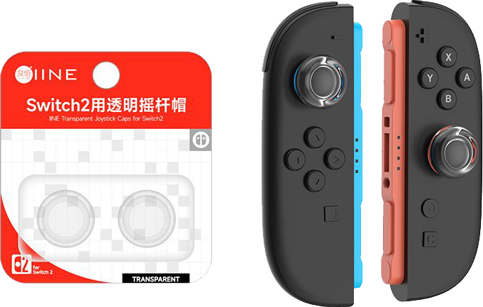NS2 良值 Joy-Con 2 透明類比套 (2入) L1064