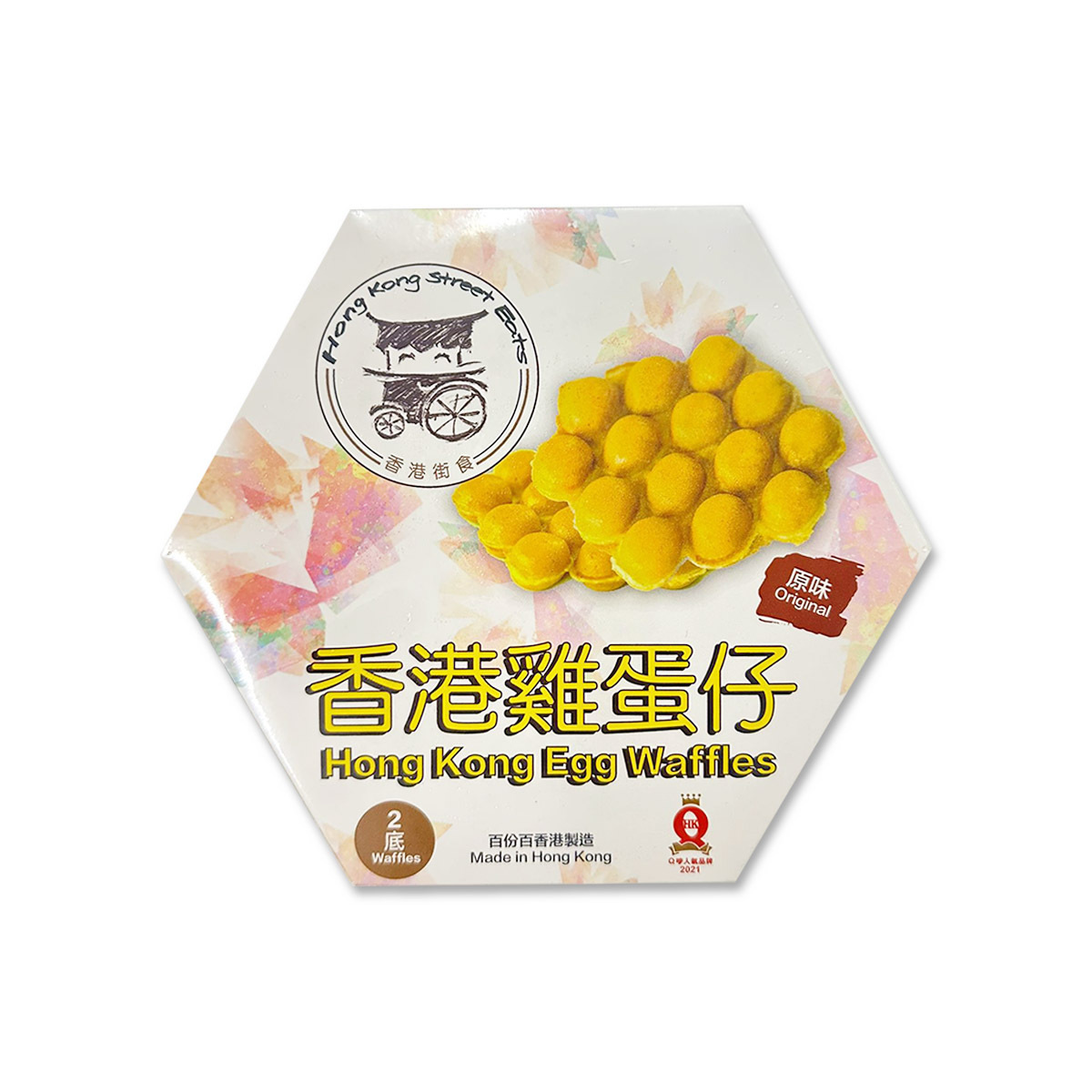 香港街食 - 原味雞蛋仔(內有2底)│香港製造│外脆內軟│氣炸(急凍-18度)(62745)