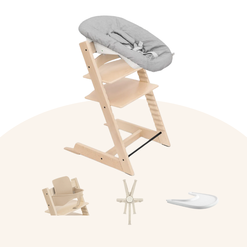 Stokke® Tripp Trapp® 初生嬰兒5件套 (山毛櫸木系列，適合0-36個月)